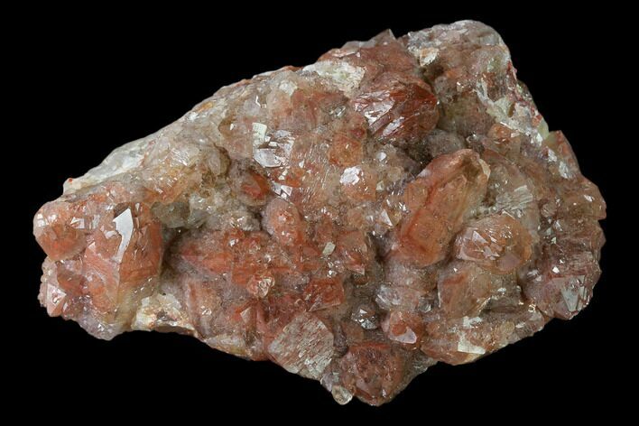 Natural, Red Quartz Crystal Cluster - Morocco #137461